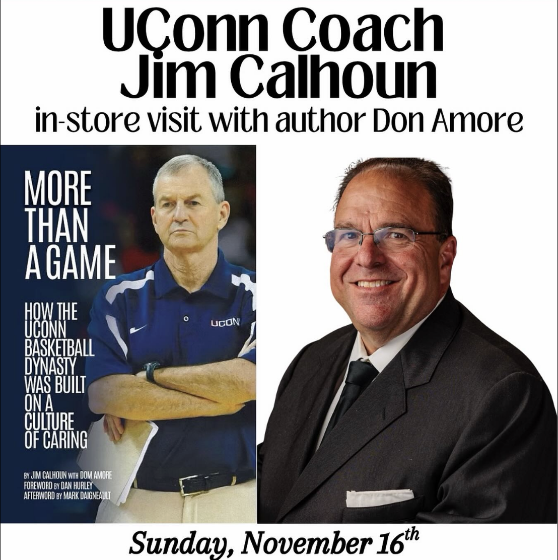 UConn Coach Jim Calhoun at Barrett Bookstore